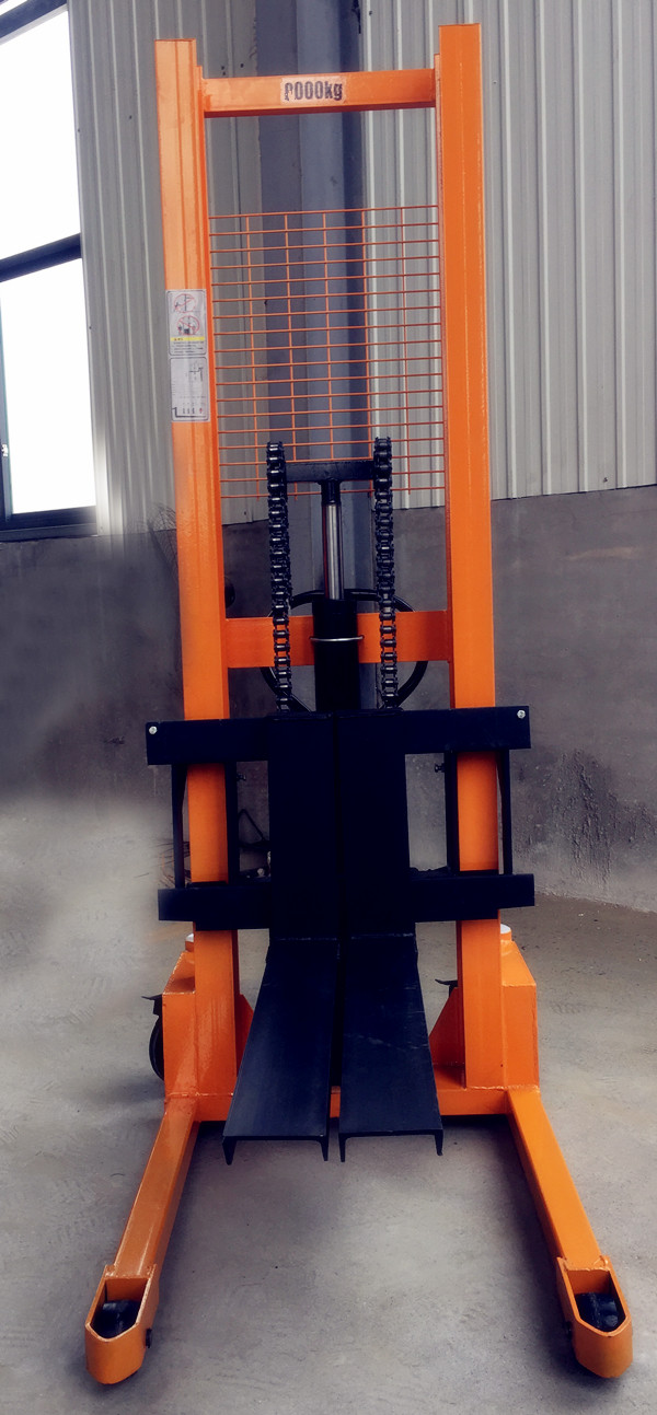 多功能1噸手動液壓搬運車(加重加厚型)，廠家供應(yīng)-河北東圣吊索具制造有限公司-石材夾具_小型攪拌機_手動叉車_液壓堆高車